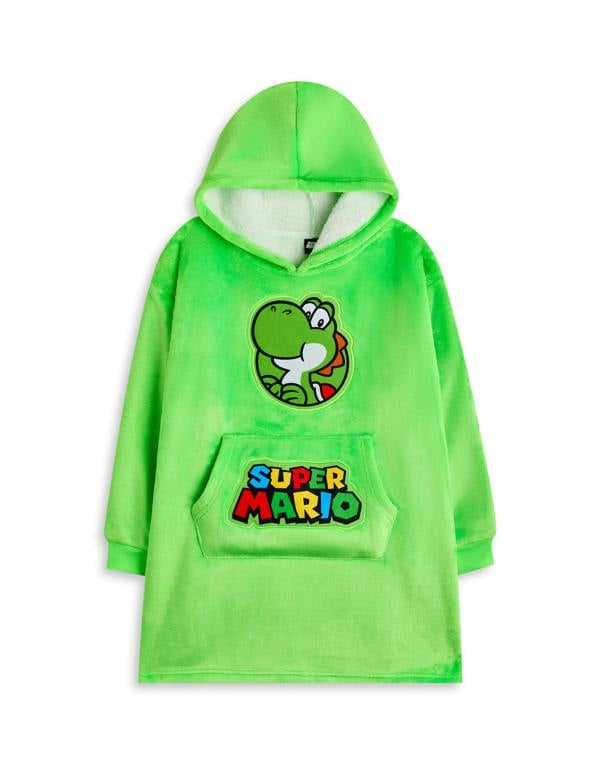 Nintendo Unisex Kids Green Yoshi Blanket Hoodie