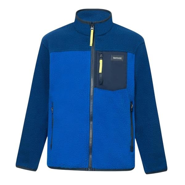 Regatta Childrens/Kids Frankie Colour Block Fleece Jacket - Aviator Blue/Olympian Blue - 