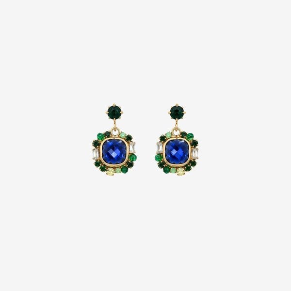 Uchi & Soto Shikaku Blue Stone Earrings