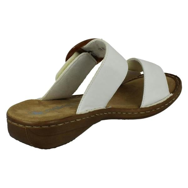 Rieker Ladies Rieker Slip On Adjustable Strap Summer Mules 60894