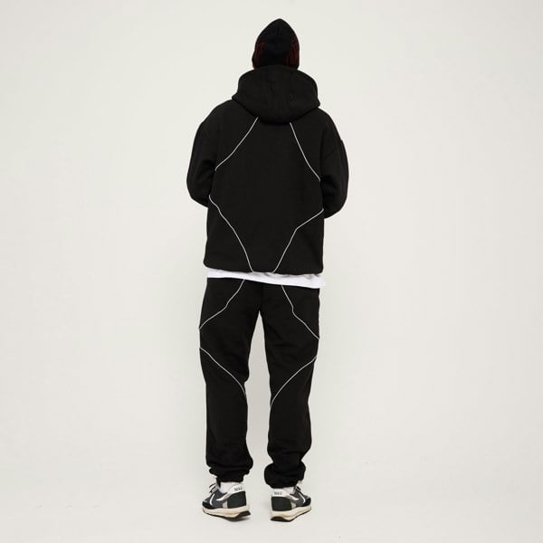 GVNMNT Clothing Co Exo Jog Pant - Black / Red