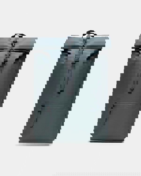 Rains Unisex Rolltop Rucksack - Dark Grey 153 - CHO - Designer Unisex Bags