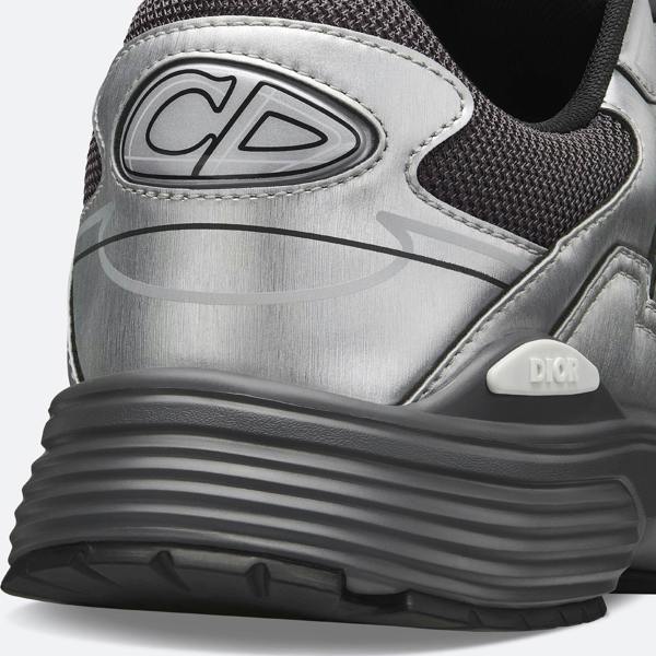 Dior B30 Countdown Trainers Grey & Silver - chancefashionco