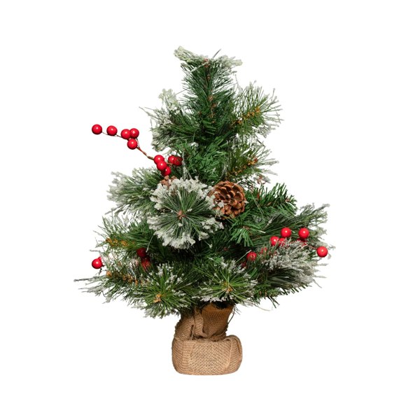 Samuel Alexander Ipswich mini tree frosted berries- pinecones indoor