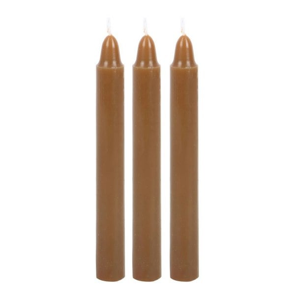 Something Different Grounding Spell Candles (Pack of 12) - Brown