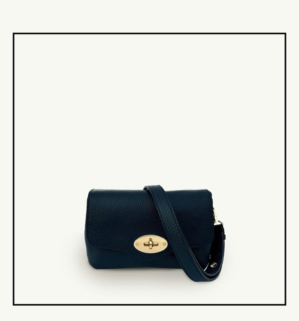 Apatchy London The Maddie Leather Bag - Navy