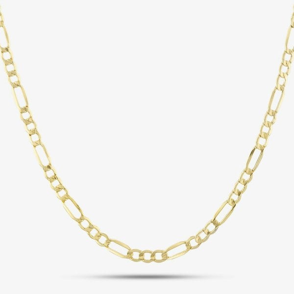T. H. Baker 9ct Yellow Gold 20 Inch Hollow Figaro Chain HF080-20