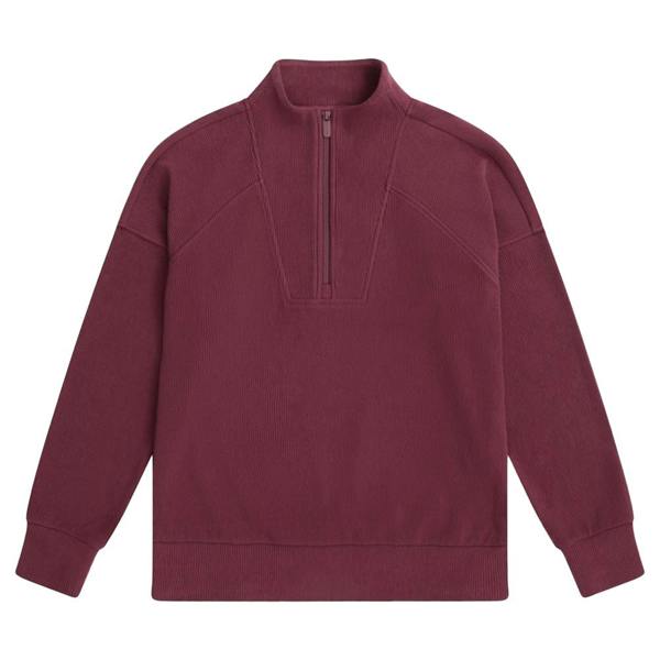 Animal Womens/Ladies Ottoman Half Zip Jumper - Burgundy - 