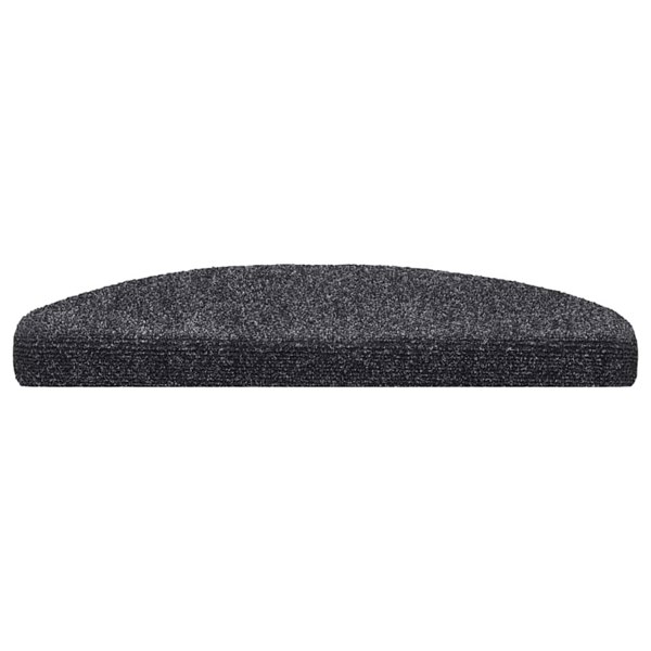 Berkfield 15pcs Self-adhesive Stair Mats Needle Punch 65x21x4cm Dark Grey