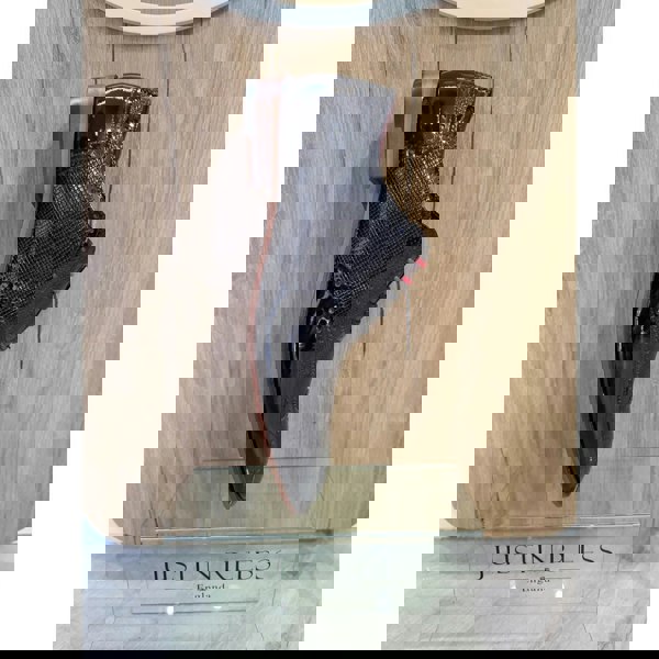 Justin Reess Flynn - Men's Black Patent Leather Brogue Shoes