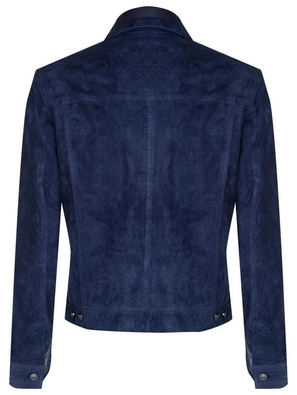 Infinity Leather Mens Goat Suede Leather Jeans Jacket-Adelaide