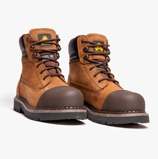 Amblers Safety AUSTWICK Mens Leather Safety Boots Brown