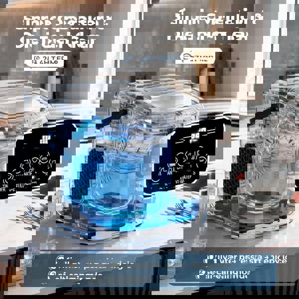 Spector Countertop Ice Cube Maker Machine 12Kg Automatic 2 Size Self Cleaning