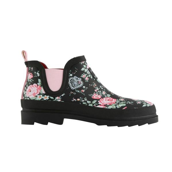 Regatta Womens/Ladies Cath Kidston Hackney Rose Low Wellington Boots - Black - 