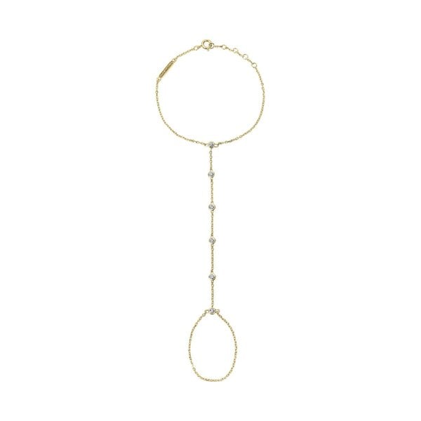 BLOOMTINE Illuminess™ 18K Solid Gold Diamond Hand Chain