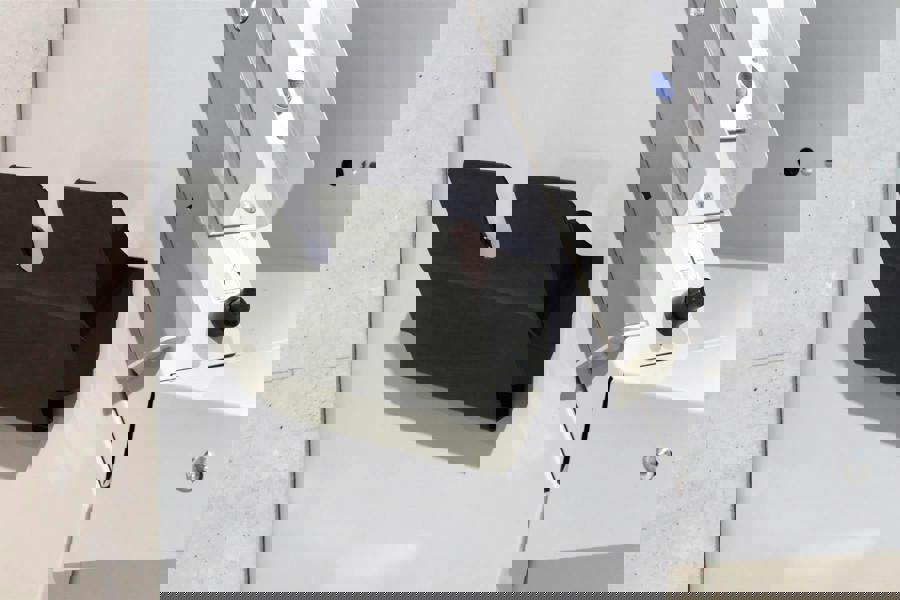 Durable A4 Magnetic Literature Holder | Wall-Mounted Display | FLEXIPLUS | Black