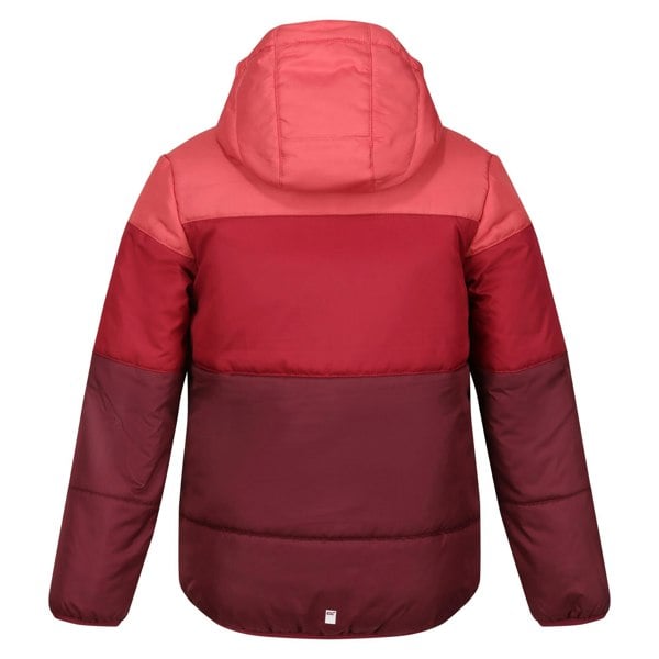 Regatta Childrens/Kids Lofthouse VII Terrain Print Padded Jacket - Mineral Red/Rumba Red