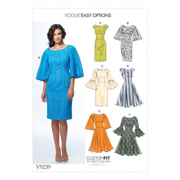 Vogue Sewing Pattern 9239, Dresses for Women, A5 (6-8-10-12-14) - Easy