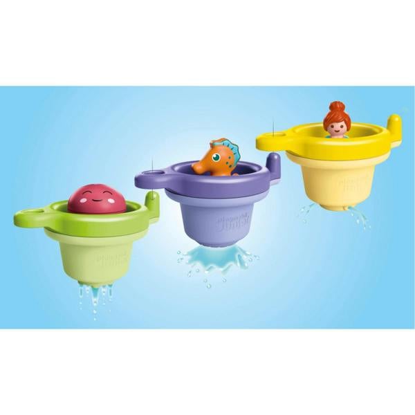Playmobil JUNIOR AQUA: Floating Cups with Water Fun - 71776 Playset