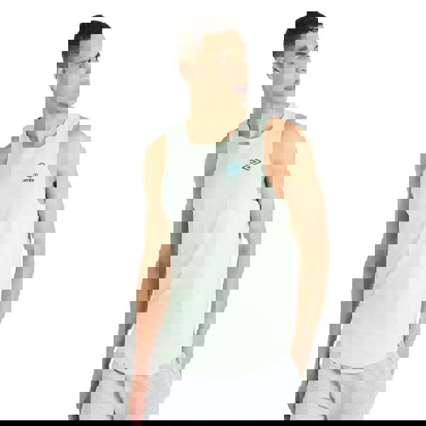 Umbro Mens Core Vest Top - Subtle Green/Lyons Blue - 