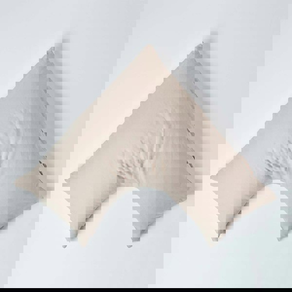 HOMESCAPES French Flax Linen V Shaped Pillowcase