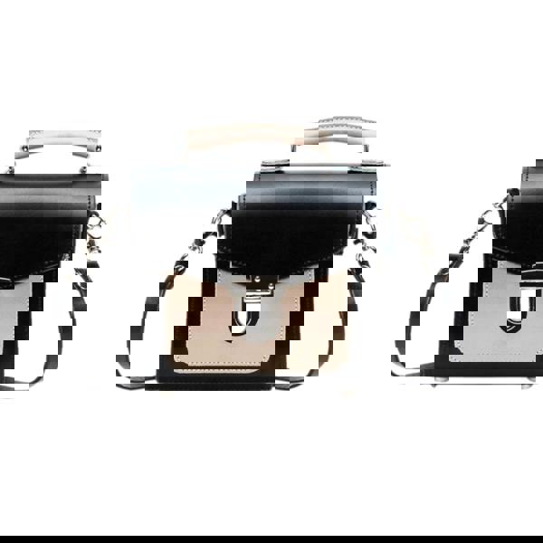 Zatchels Handmade Leather Sugarcube Handbag - Cafe Noir