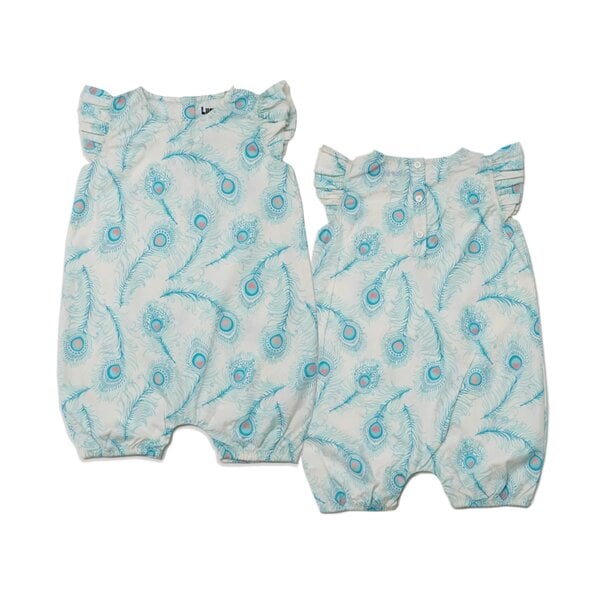 Lucy & Sam Peacock Frill Romper