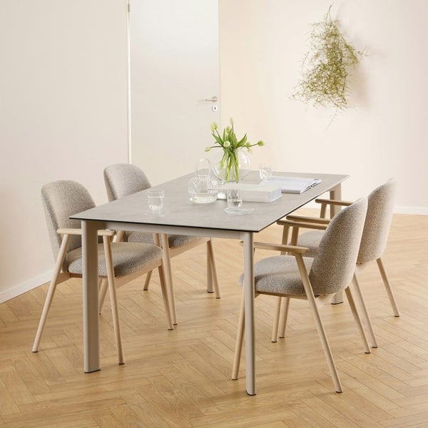 Furniture To Go Palermo Ceramic Dining Table in Grey