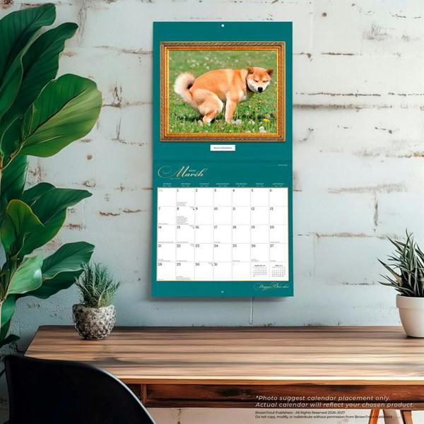 Doggie Doo Doo Calendar 2027, Wall Calendars, Month To View, Dogs, Gift