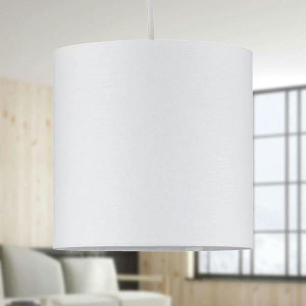 Ivory Textured Cotton 17cm Diameter Easy Fit Lampshade