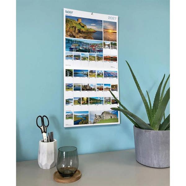 Around Scotland 365 Photos Calendar 2027, Wall Calendars, Month To View, Travel, Gift