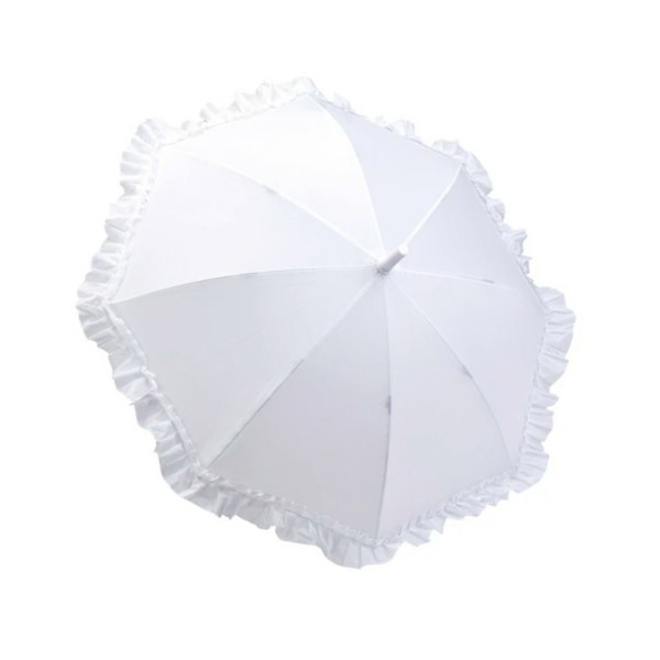 White Galleria Kids Frilled Umbrella Canopy