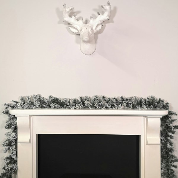 Samuel Alexander 9ft (2.7m) Premier Christmas Snow Flocked Woodcote Fir Garland
