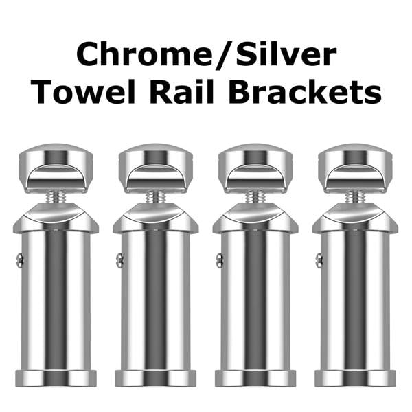 MYHOMEWARE 350 x 600mm Chrome Flat Electric Pre-Filled Heated Towel Rail Radiator For Bathroom Designer Standard Element