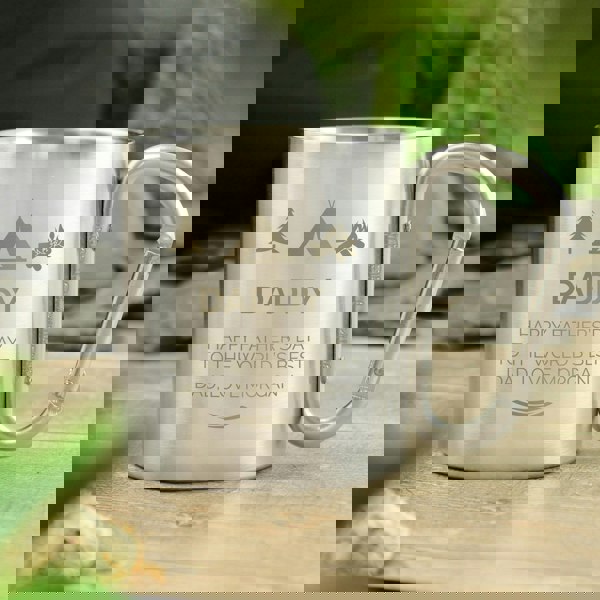 Personalised Memento Company Personalised 'Wilderness Wanderer' Stainless Steel Mug