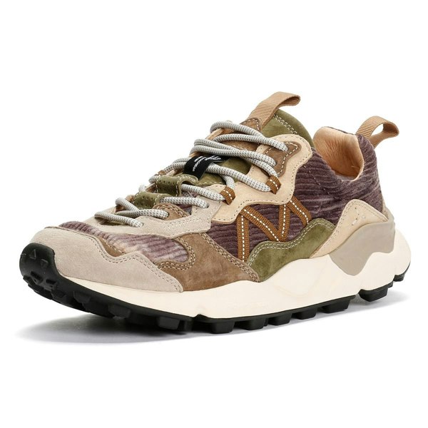 Flower Mountain Lenzan Brown/Green Trainers