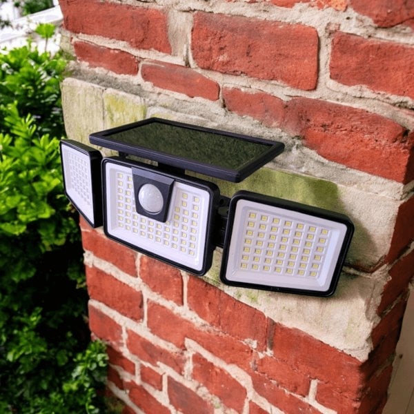 Lighting Legends Panoramic 156 LED PIR Solar Motion Security Floodlight