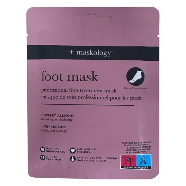 +maskology Foot Mask Professional Foot Treatment Mask 17g