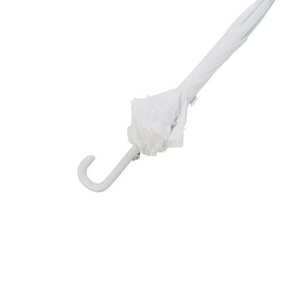 White Galleria Kids Frilled Umbrella Handle