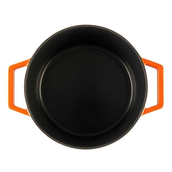 Cooks Professional 26cm Cast Iron Casserole | Orange