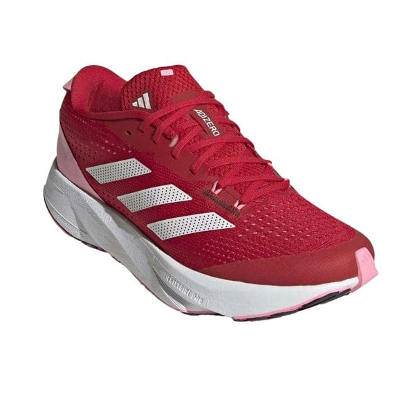 Adidas Womens Adizero Running Trainers - Red / White