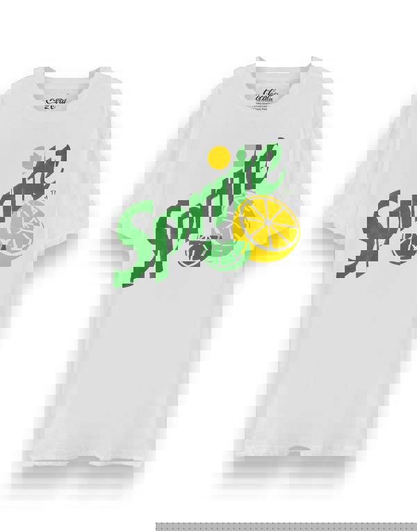 Coca Cola Sprite Unisex White Logo Short Sleeved T-Shirt