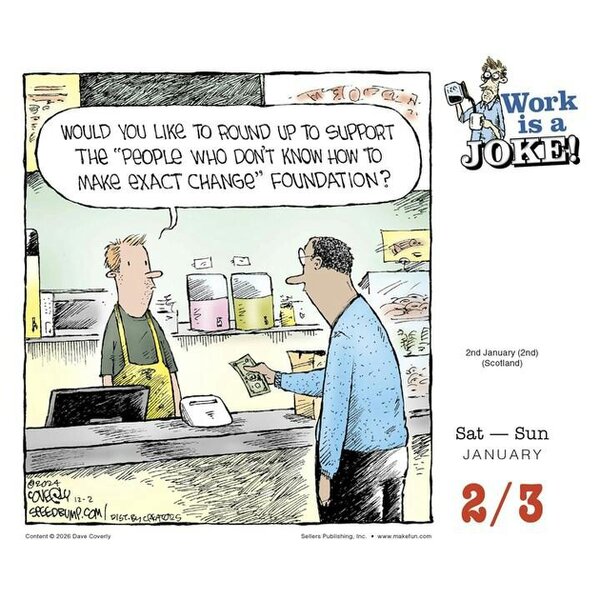 Work is a Joke Desk Calendar 2027, Desk Calendars, Day To View, Humour, Gift