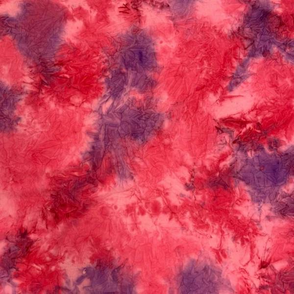 Minerva Pink and Purple Cotton Batik Dressmaking & Quilting Fabric per metre, 110cm / 43" Wide