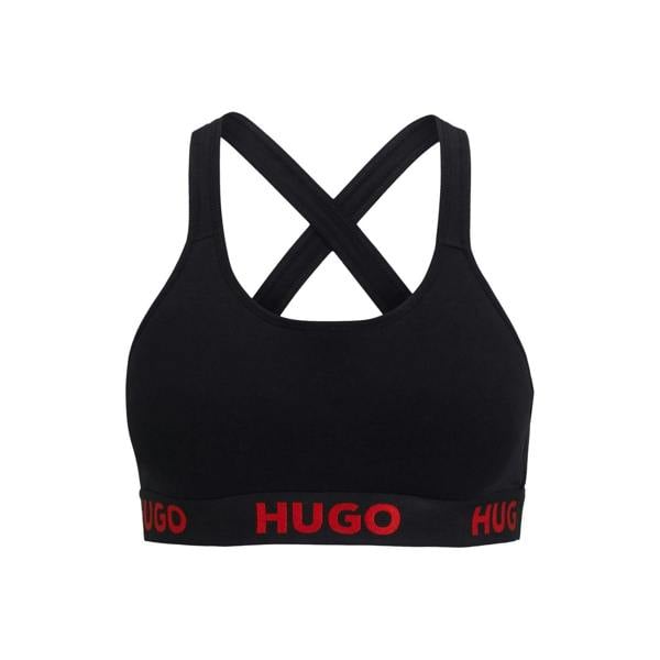 Hugo Womens/Ladies Padded Sports Bra - Black - 