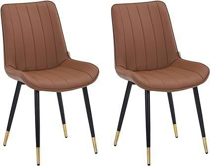HYGRAD BUILT TO SURVIVE Faux Leather Dining Chairs, Padded – Set of 2 | HYGRAD®