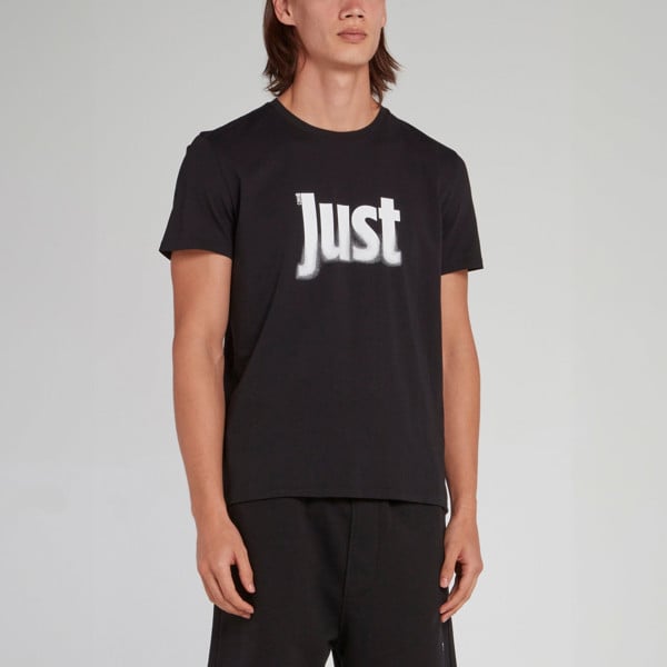 Just Cavalli Fading Logo T-Shirt - Black