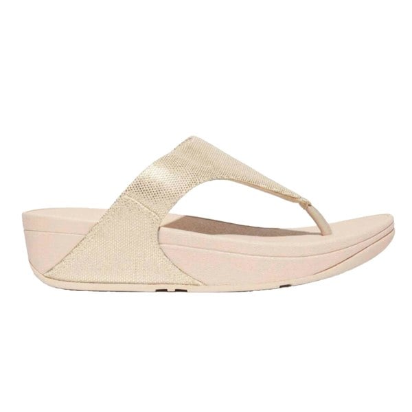 Fit Flop Womens/Ladies Lulu Canvas Toe Post Sandals - Beige