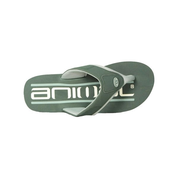 Animal Mens Jekyl Recycled Flip Flops - Green