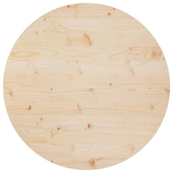 Berkfield Table Top �_�”�_80x2.5 cm Solid Wood Pine